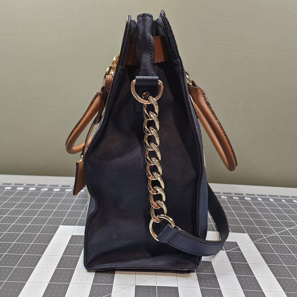 Michael Kors Nautical Hamilton Purse Luxury Preppy Beach Summer Hamptons Retro - Picture 4 of 13